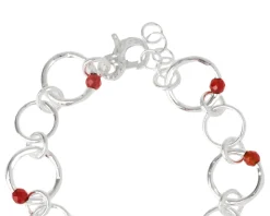 Bracciale dafne argento e corniola Selezione zanolli