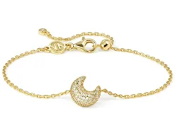 Bracciale life poetry argento dorato luna con pavè di zirconi Nomination