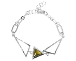Bracciale nyssa argento e peridoto Selezione zanolli