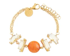 Bracciale ocean odissey vetro di murano corallo e cristalli Murrina murano venezia