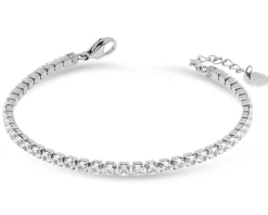 Bracciale tennis acciaio e zirconi bianchi Liu jo