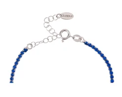 Bracciale tennis argento con zirconi blu Selezione zanolli