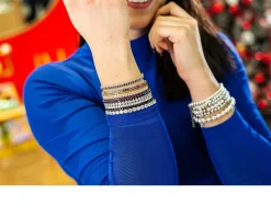 Bracciale tennis argento zirconi arancio Selezione zanolli