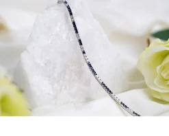 Bracciale tennis oro 750‰ e diamanti ct. 0.85 e zaffiri ct. 1.45 Davite & delucchi