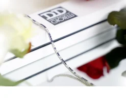 Bracciale tennis oro 750‰ e diamanti ct. 0.85 e zaffiri ct. 1.45 Davite & delucchi