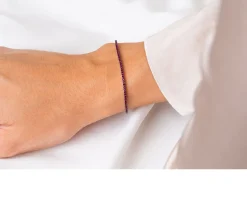 Bracciale tennis oro 750‰ e rubini ct. 1.05 Davite & delucchi