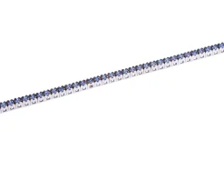 Bracciale tennis oro 750‰ e zaffiri ct. 1.10 Davite & delucchi