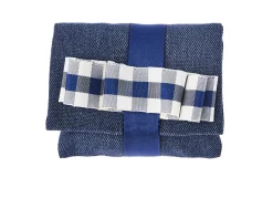 Busta portaconfetti jeans con fiocco rigatino blu e bianco Selezione zanolli