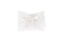Busta portaconfetti pizzo bianco con fiocco naso naturale Selezione zanolli