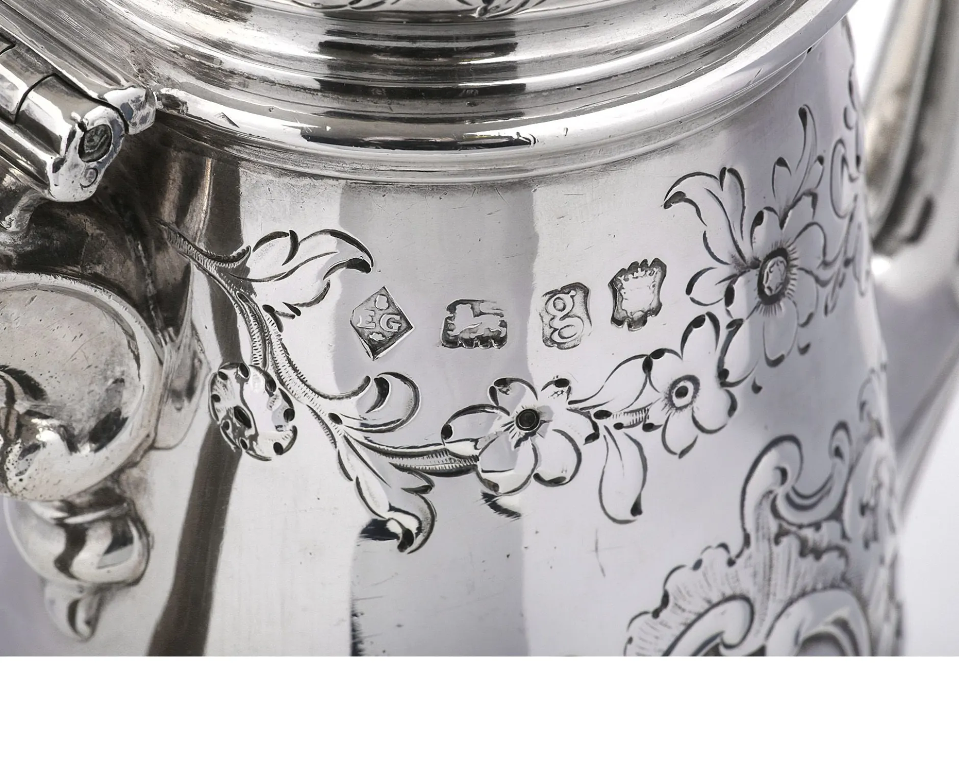 Caffettiera argento londra (gb) 1742-1743 Selezione zanolli