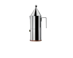 Caffettiera espresso la conica acciaio 3 tazze Alessi