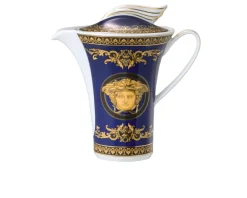 Caffettiera medusa blue porcellana Versace