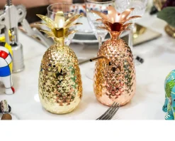 Calice ananas bar acciaio dorato Paderno
