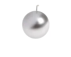Candela a palla color argento Selezione zanolli