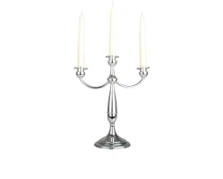Candelabro argento a tre fiamme in stile inglese Selezione zanolli