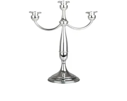 Candelabro argento a tre fiamme in stile inglese Selezione zanolli