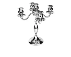 Candelabro inglese argento a cinque fiamme Selezione zanolli