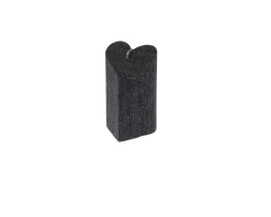 Candela cuore silver plated nera Selezione zanolli
