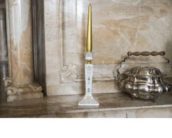 Candeliere medusa gala porcellana con candela Versace
