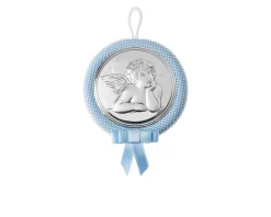 Capoculla carillon angelo raffaello argento bilaminato celeste Selezione zanolli