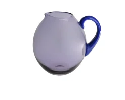 Caraffa dandy vetro di murano blu pesco Nasonmoretti