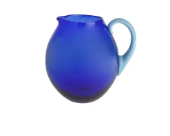 Caraffa dandy vetro di murano celeste blu Nasonmoretti