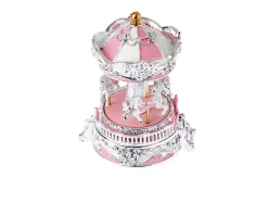 Carillon giostra dei cavalli rosa Selezione zanolli