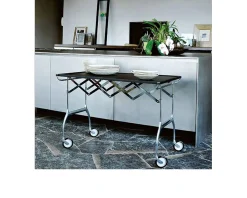 Carrello battista acciaio bianco Kartell