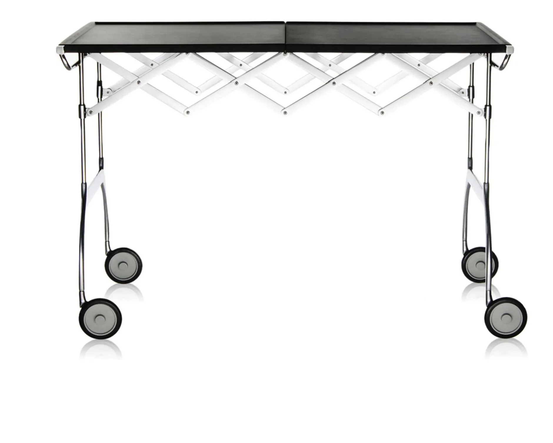 Carrello battista acciaio nero Kartell