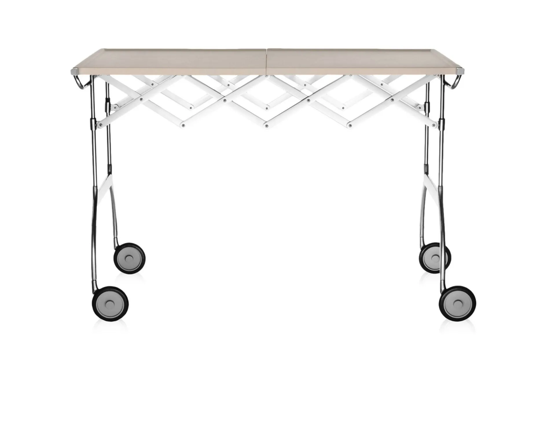 Carrello battista acciaio panna Kartell