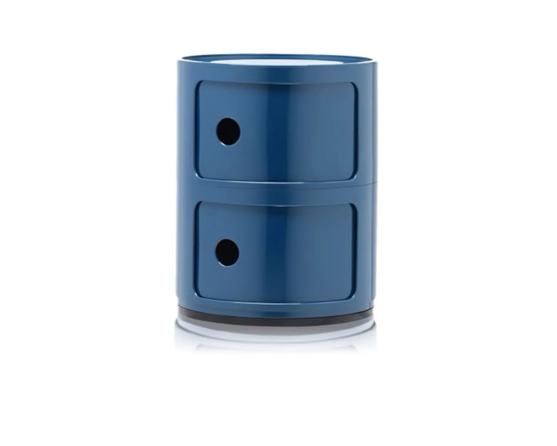 Cassettiera componibile a due elementi colore blue Kartell