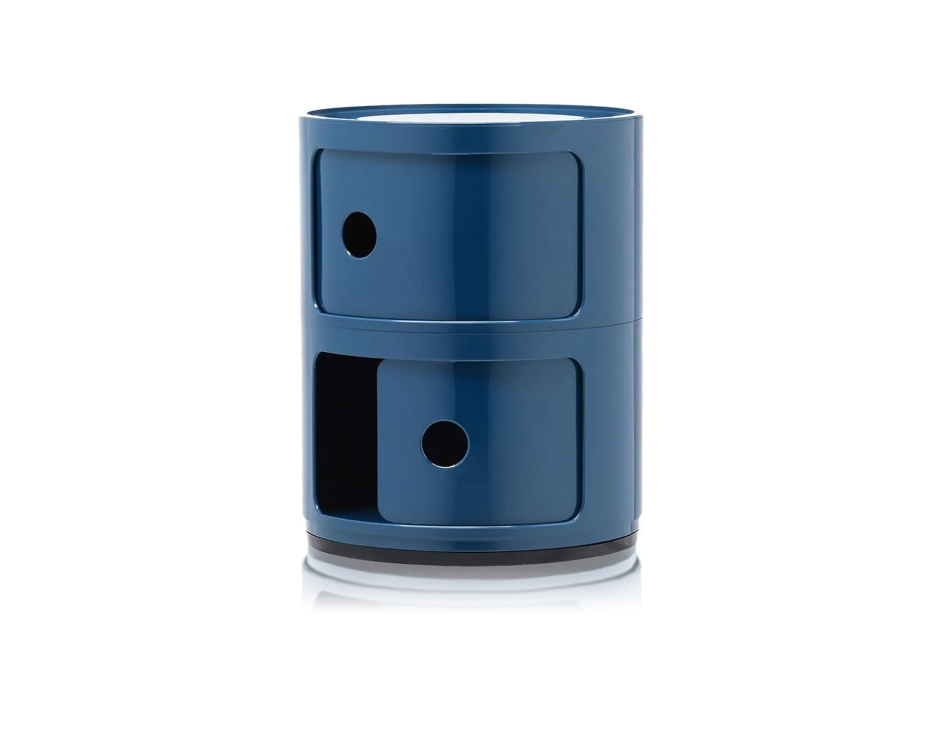 Cassettiera componibile a due elementi colore blue Kartell