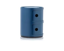 Cassettiera componibile a due elementi colore blue Kartell