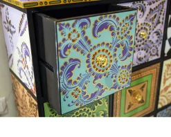 Cassettiera drag cabinet l dipinta a mano Tom's drag