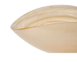 Centrotavola arco piegato bianco miele Murrina murano venezia