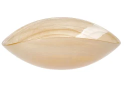 Centrotavola arco piegato bianco miele Murrina murano venezia