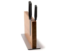 Ceppo coltelli magnetico black edge acciaio acacia Sambonet