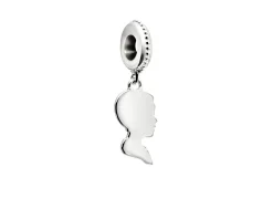 Charm relazioni argento profilo ragazzo Chamilia