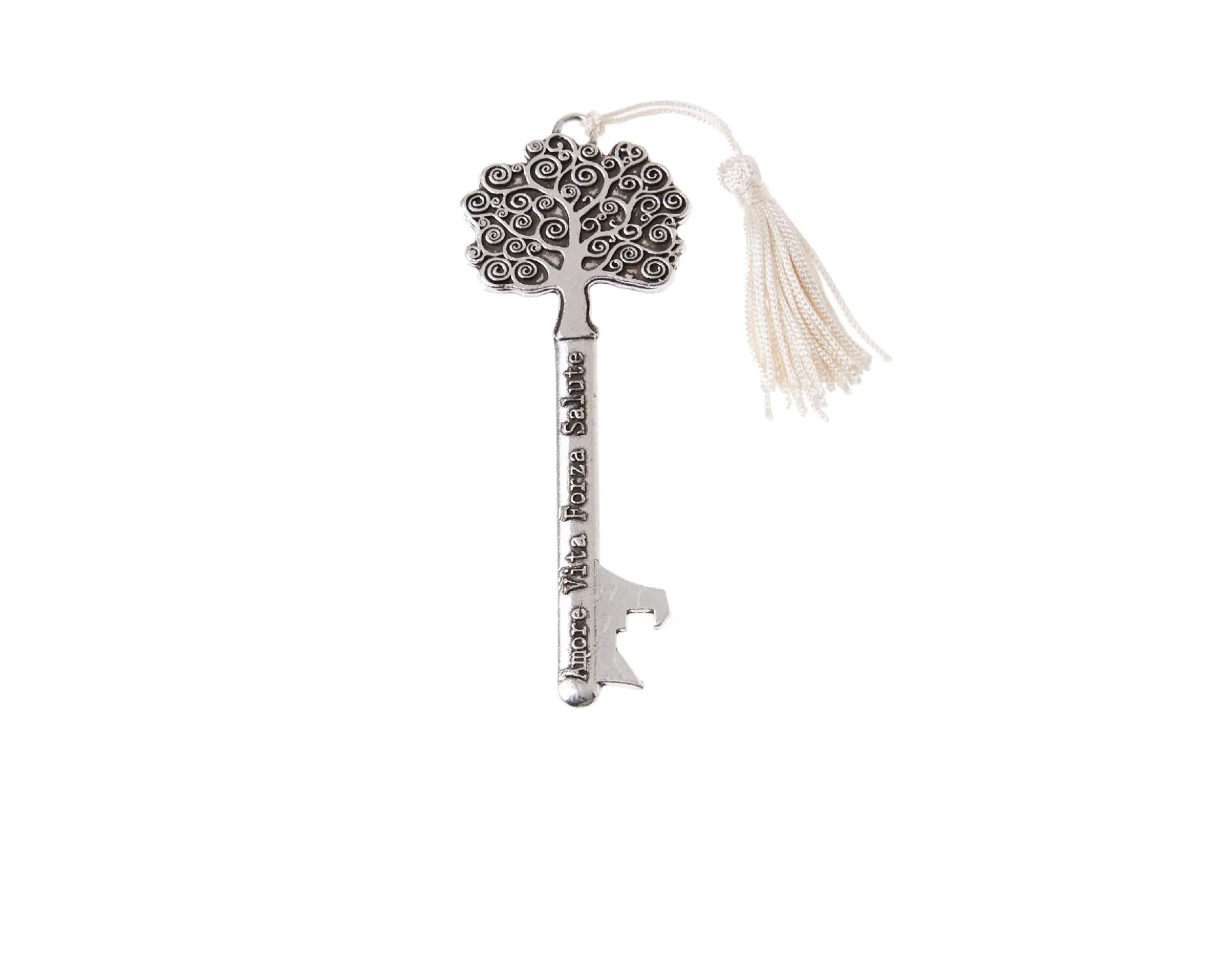 Chiave albero della vita con nappina e scatola portaconfetti Selezione zanolli