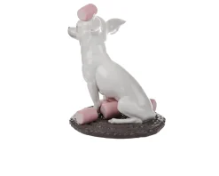 Chihuahua con marshmallows porcellana Lladro'