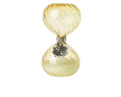 Clessidra verde bottiglia con ciondolo quadrifoglio Selezione zanolli
