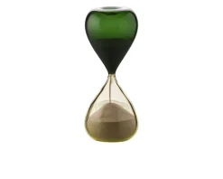 Clessidra vetro di murano verde menta e pagliesco Venini
