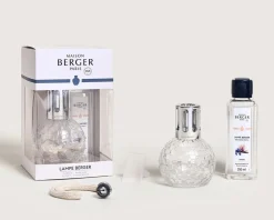 Cofanetto lampada catalitica disco trasparente con profumo 250 ml liliflora Maison berger paris