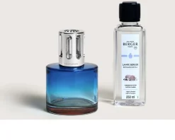 Cofanetto lampada catalitica pure blue con profumo 250 ml caresse de coton Maison berger paris