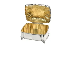Cofanetto portagioie argento con pietra verde Selezione zanolli