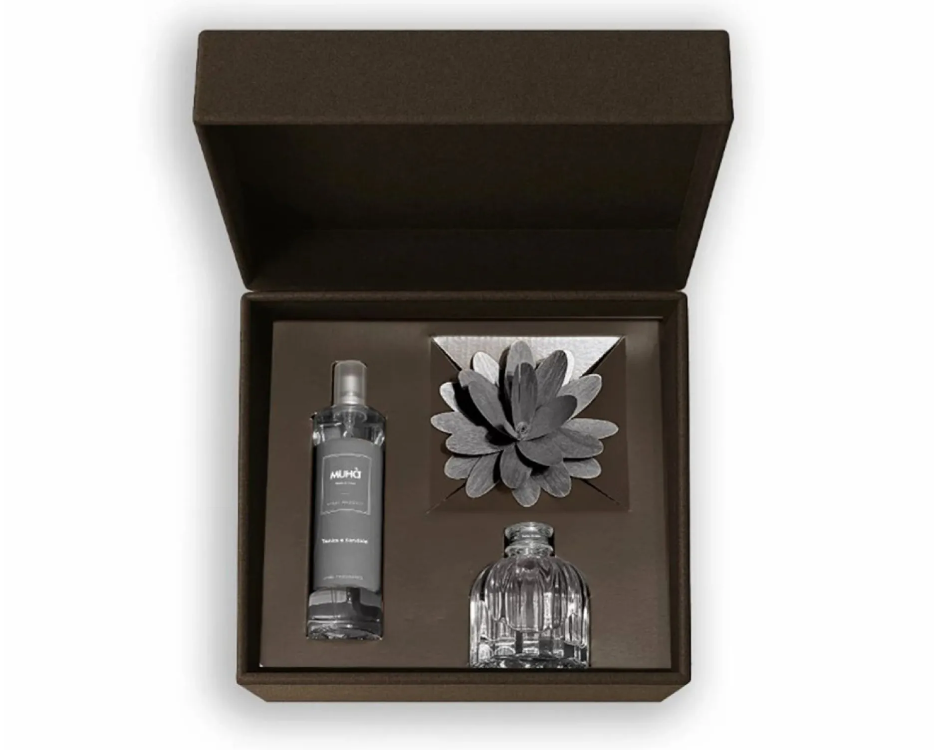 Cofanetto regalo diffusore flower e spray tonka e sandalo Muhà