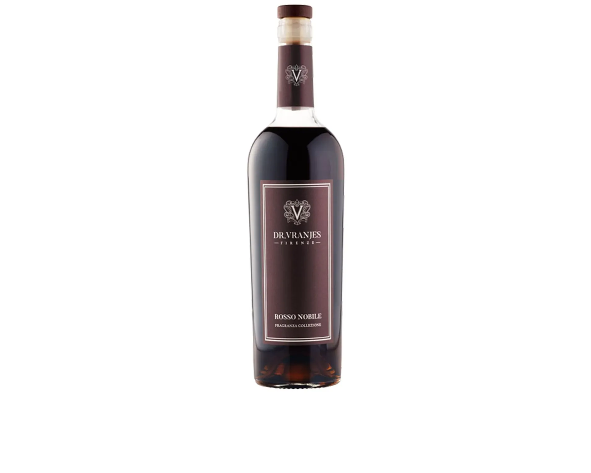 Cofanetto regalo rosso nobile decanter e bottiglia bordolese Dr. vranjes