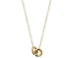 Collana acciaio dorato cerchi intrecciati Liu jo