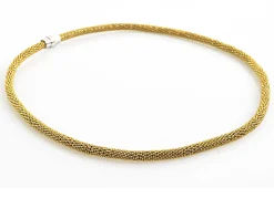 Collana argento dorato con chiusura a calamita Selezione zanolli