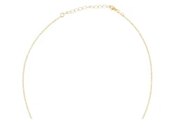 Collana argento dorato con goccia lucida Selezione zanolli